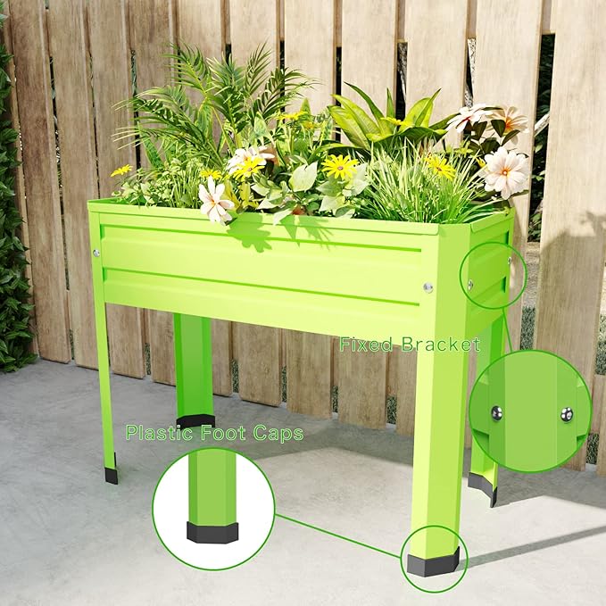 Elevated Metal Planter Box Stand Heavy Duty Raised Garden Bed - Image 7