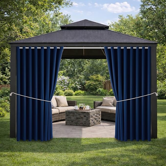 Waterproof Outdoor Curtain W105 x L84 by DivaenCamino