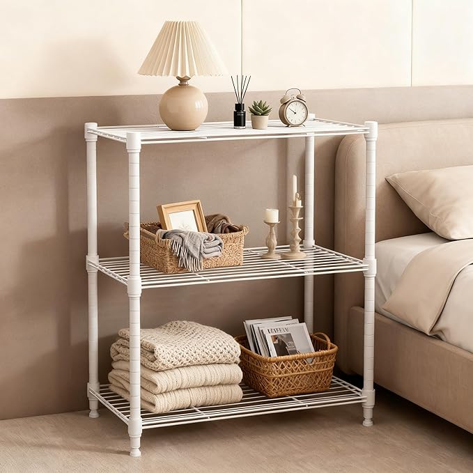 450 lbs Wire Storage Shelving 3-Tier Utility Shelving Unit Steel Organizer Wire - Image 7
