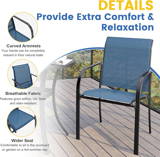 VICLLAX 5 Pieces Patio Dining Set - Image 3