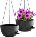 WOUSIWER Self Watering Hanging Planters, 2 Pack 12'' Plastic Pots by WOUSIWER