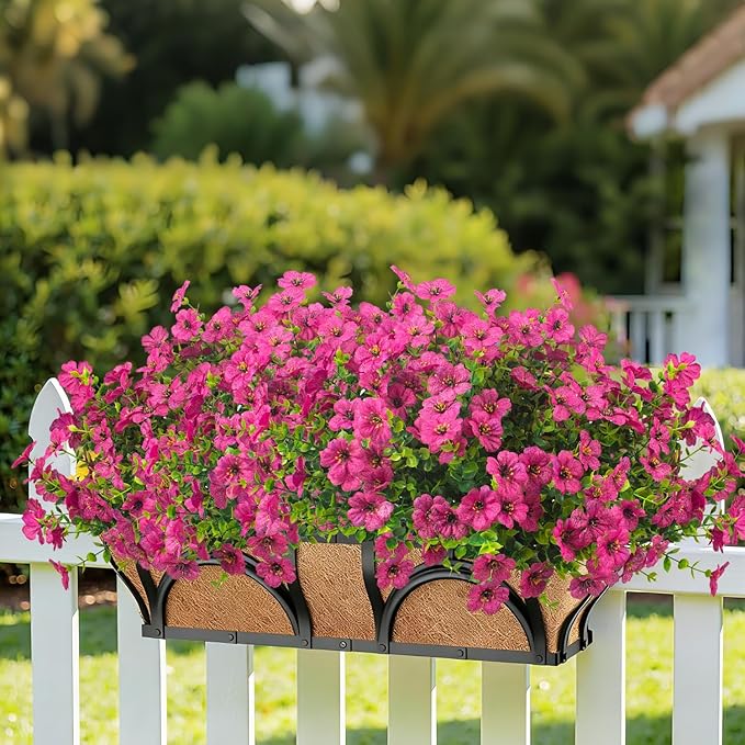 20 Bundles Artificial Flowers for Outdoors, UV Resistant Fake Plants Flowers - Image 6