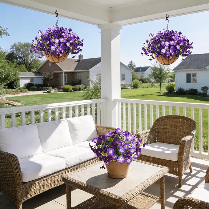 INQCMY Artificial Flowers for Outdoors Fake Plants Spring Decoration, 12 - Image 9