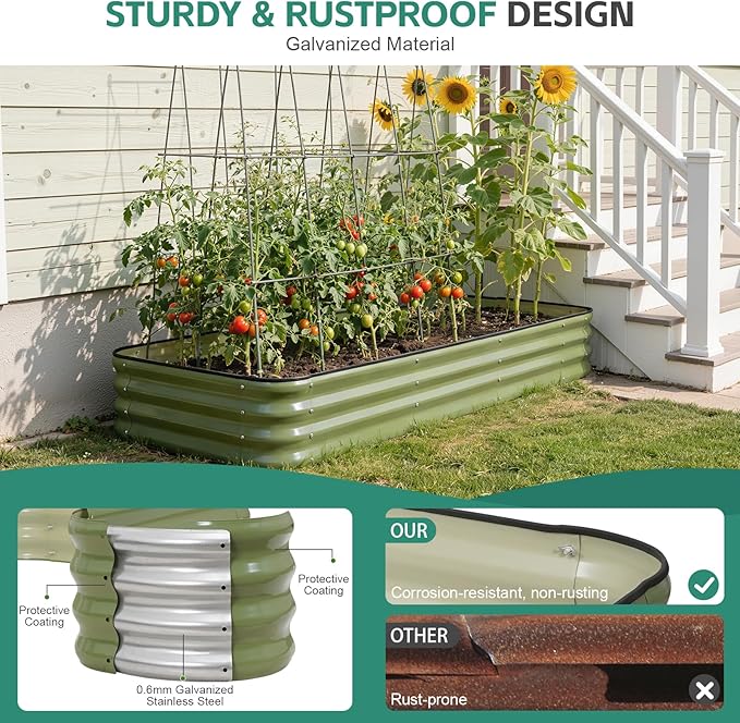 5 in 1Galvanized Raised Garden Bed - Image 3