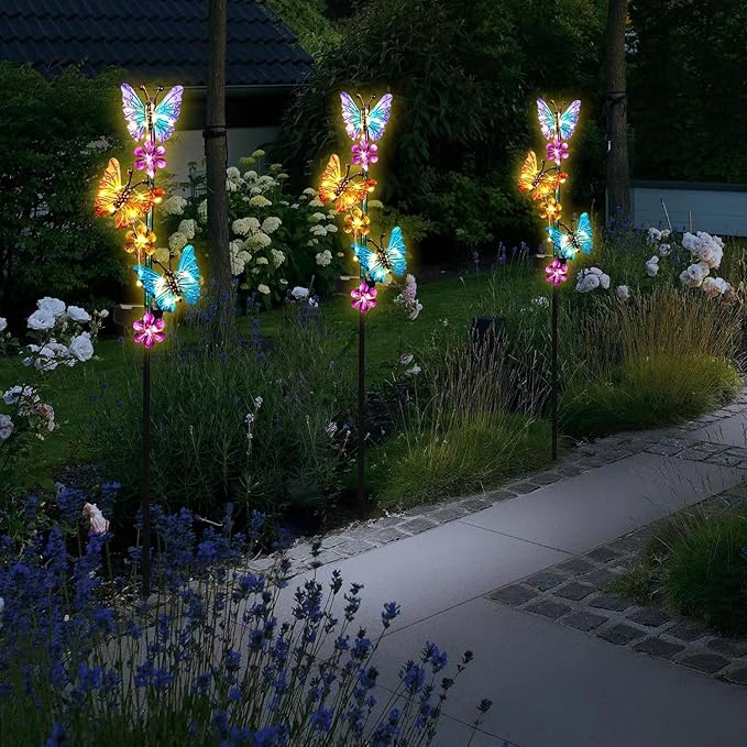 Solar Lights Outdoor Waterproof Garden Butterfly Light Decorative Solar Stake - Image 7