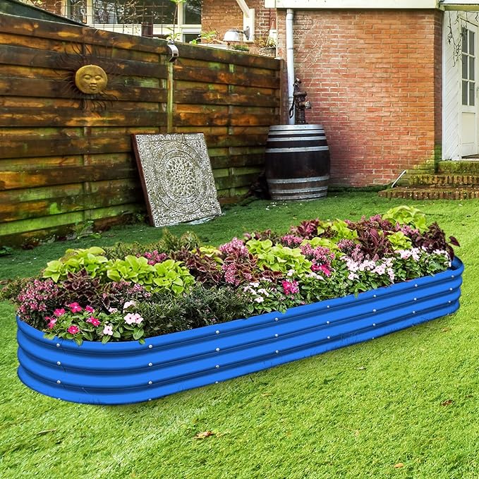 Land Guard 8×2×1ft Galvanized Raised Garden Bed Kit, 108 Gallon Capacity Raised - Image 6