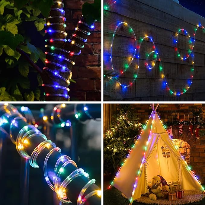 ANJAYLIA 66ft 200 LED Rope Lights Outdoor, Waterproof 16 Colors Changing String - Image 6