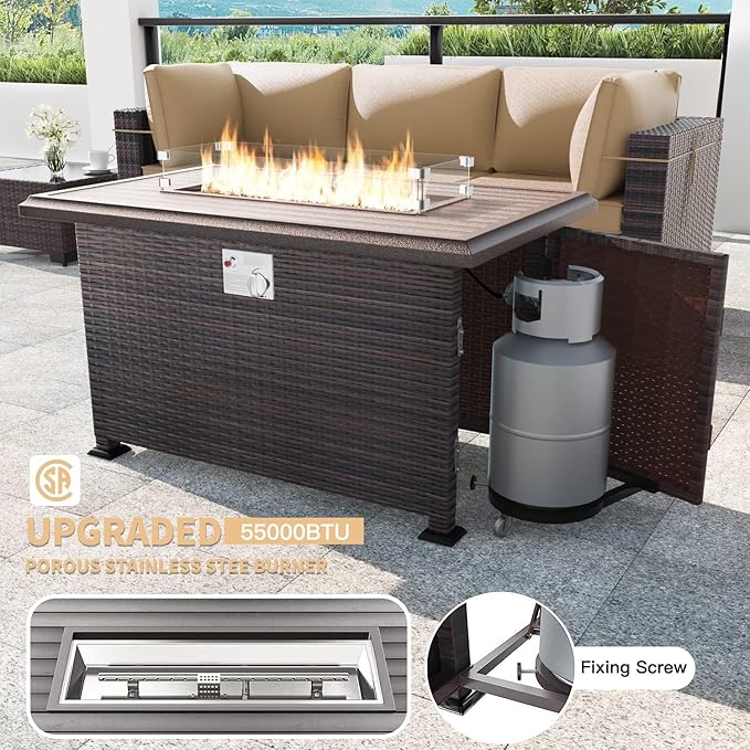 Kullavik 15PCS Outdoor Patio Furniture Set - Image 4