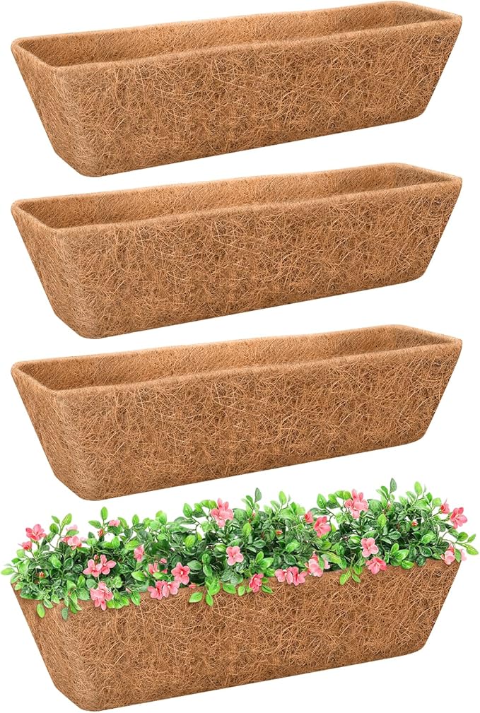 Riare 4 Pack 36 Inch Rectangle Coconut Liners by Riare