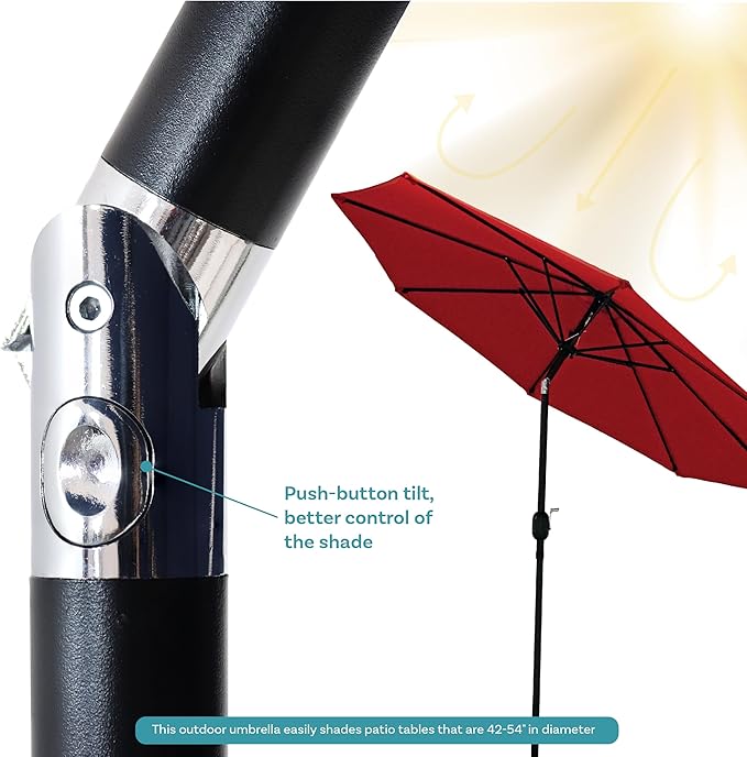 Sunnydaze Outdoor Patio Umbrella - Image 3