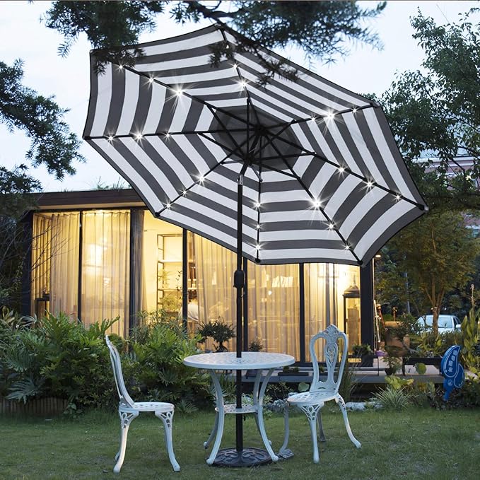 Sunnyglade 9' Solar 24 LED Lighted Umbrella - Image 5