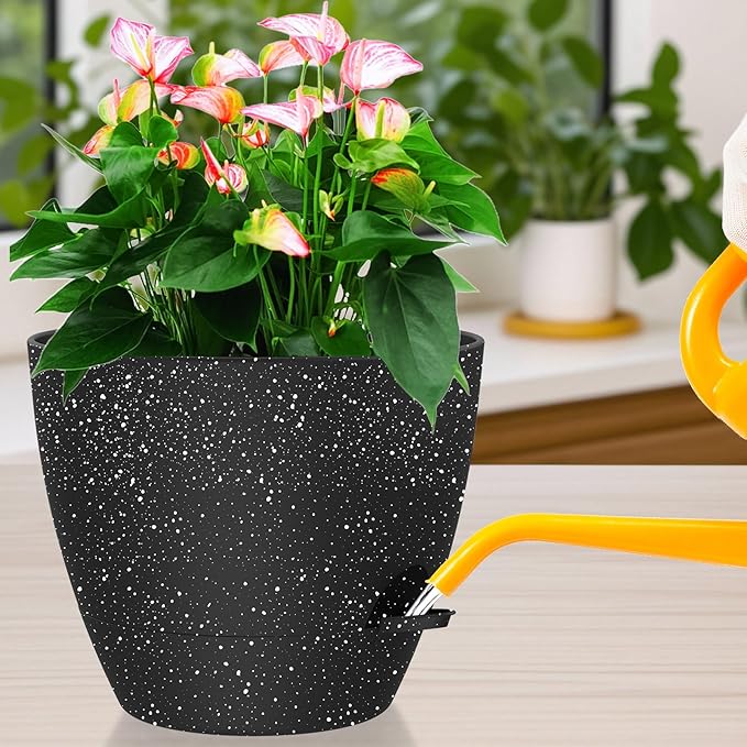 12 Inch Large Self Watering Pots, Flower Pots - Image 7