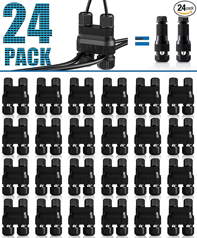 SUNVIE Fastlock2 Low Voltage Wire Connector Landscape Lighting Connectors 12-18 by SUNVIE