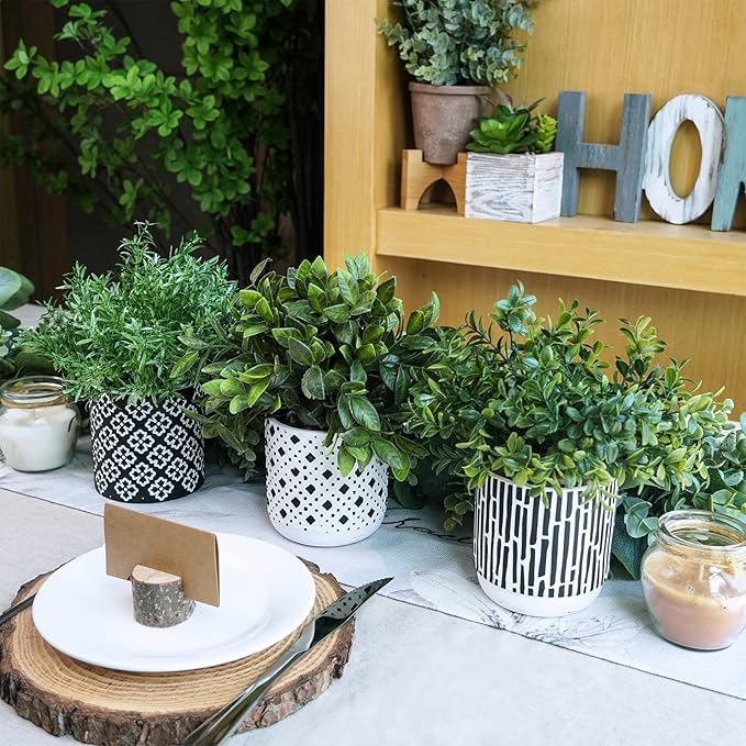 Winlyn 3-Pack Artificial Potted Plants - Image 6