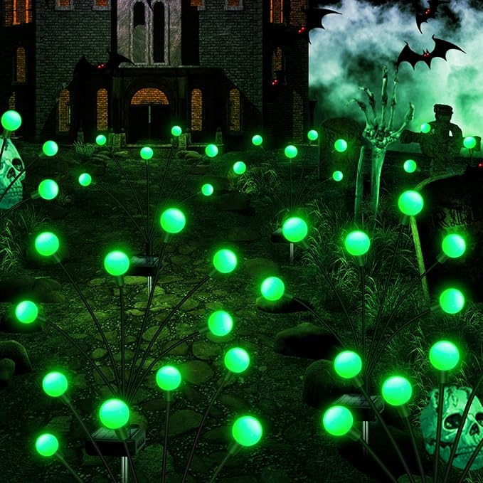 Solar Garden Lights Outdoor, 4 Pack 24LED Waterproof Solar Powered Lights - Image 6
