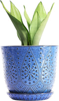 Gepege 10 Inch Plant Pot, Ceramic Planter by Gepege