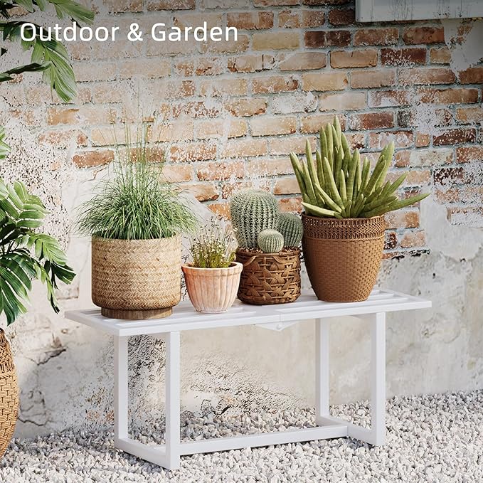 Modern Outdoor Plant Stand for Indoor Corner, Foldable Metal Plant Display - Image 2