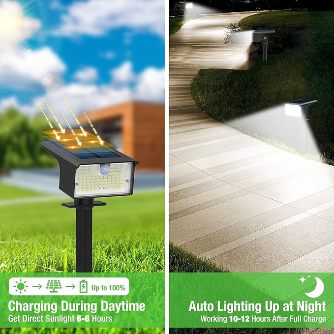 nipify 8 Pack Solar Spot Lights Outdoor - Image 3
