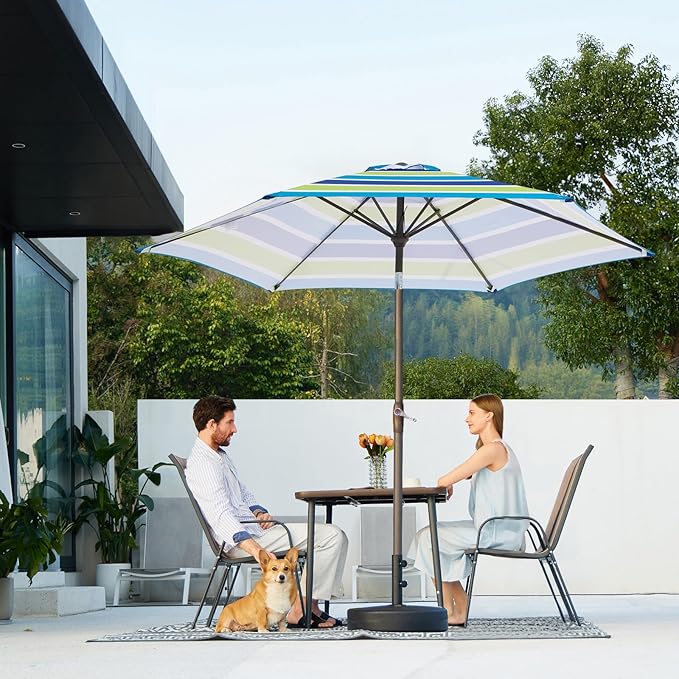 JEAREY 7.5FT Patio Umbrella Market Table Umbrella - Image 7