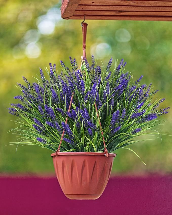 ZINHO 24 Bundles Artificial Flowers Outdoor, Faux Lavender Flowers - Image 6