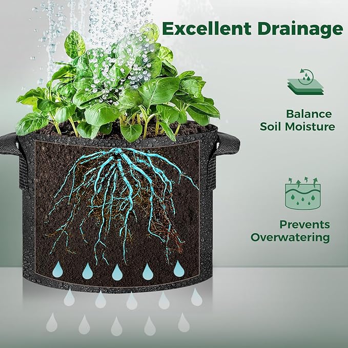 T4U 3 Gallon Grow Bags, Upgrade Grow Bags - Image 7