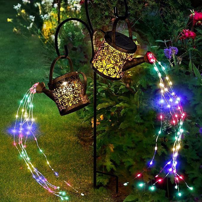 Merear Solar Watering Can Lights Outdoor by MerearDecoration