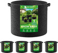 Land Guard 4-Pack Fabric Grow Bags 5 Gallon, Thickened Nonwoven Garden Pots by LandGuard