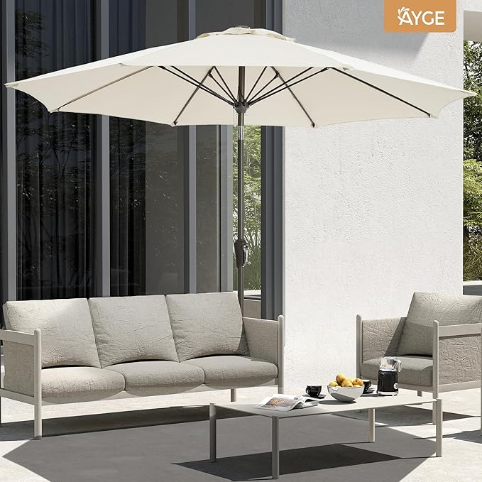 Ayge 9FT Large Outdoor Patio Umbrella Market Table Umbrella-UV Resistant - Image 5