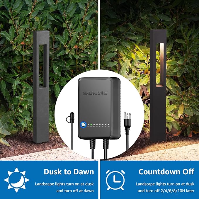 SUNVIE All-In-One LED Low Voltage Landscape Lighting Kit 12 Pack Low Voltage - Image 3
