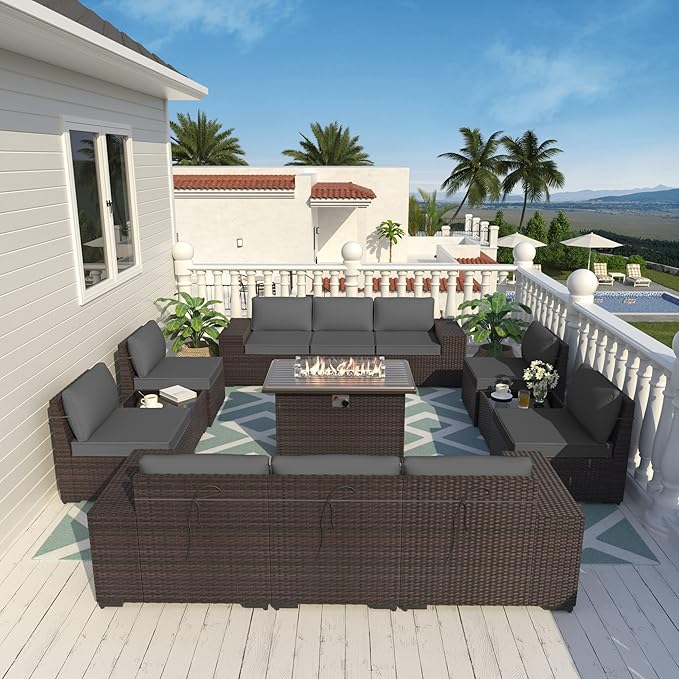 ALAULM 13 Pieces Outdoor Patio Furniture Set - Image 7