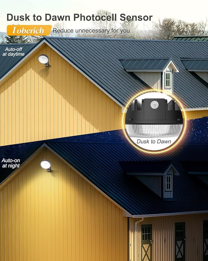 LED Barn Light, 150W 20000LM Yard Area Lights Dusk to Dawn Outdoor Lighting - Image 3