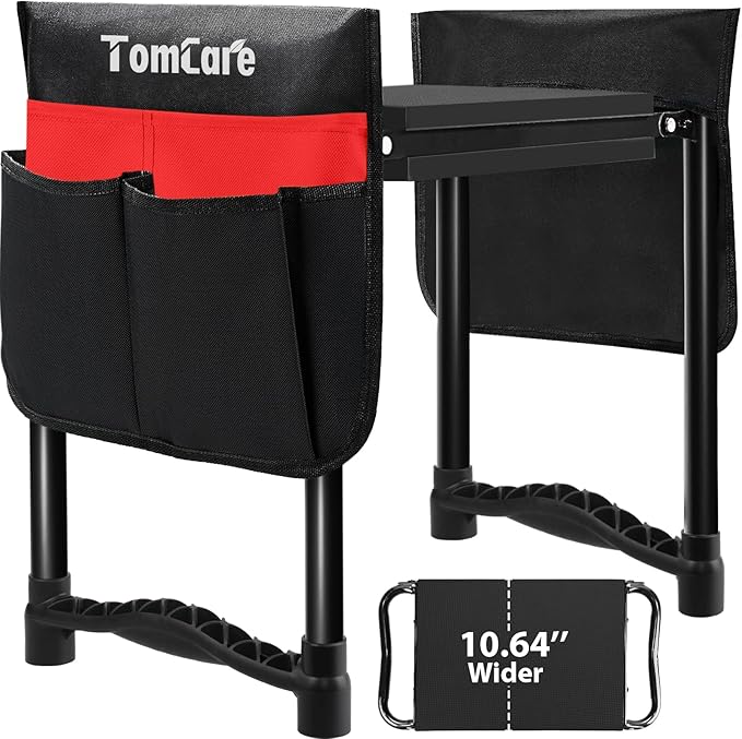 TomCare Garden Kneeler and Seat 10.64” Wider Larger Soft Kneeling Pad Garden by TomCare