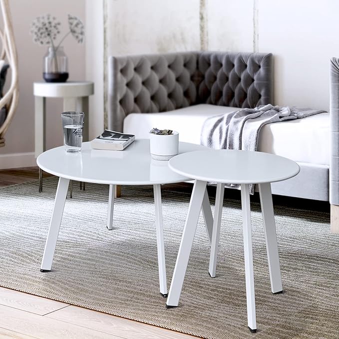 Patio Outdoor Coffee Table Set of 2 by Juserox