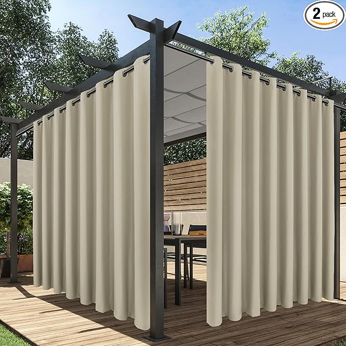 HolidayIdeas Extra Wide Outdoor Curtains by HolidayIdeas