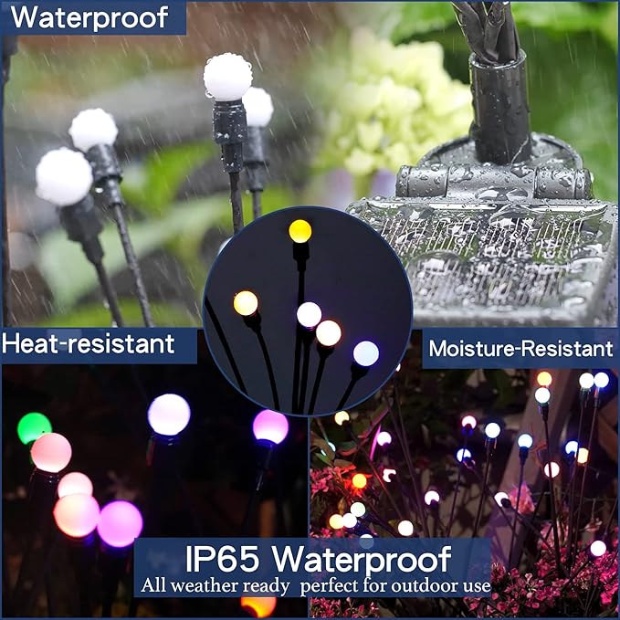 TONULAX Solar Garden Lights, Starburst Swaying Light - Image 4