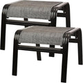 Patio Outdoor Ottoman Footstools Assembled Aluminum Footrest Side Table Small by Deguifei