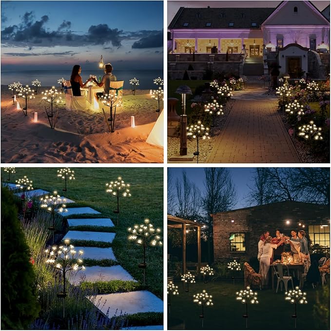 Solar Garden Lights Outdoor, Solar Lights Outdoor Decorative Waterproof - Image 6