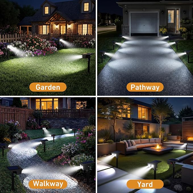btfarm Solar Spot Lights Outdoor Waterproof, 12 Pack/3 Modes Motion Sensor - Image 7