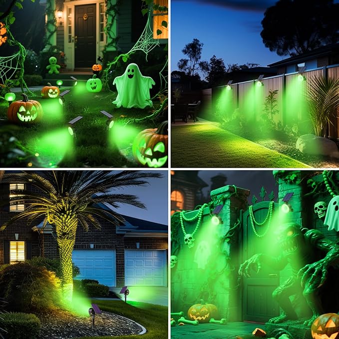 nipify 2 Pack Solar Spot Lights Outdoor Waterproof, Solar Spotlight Light - Image 7