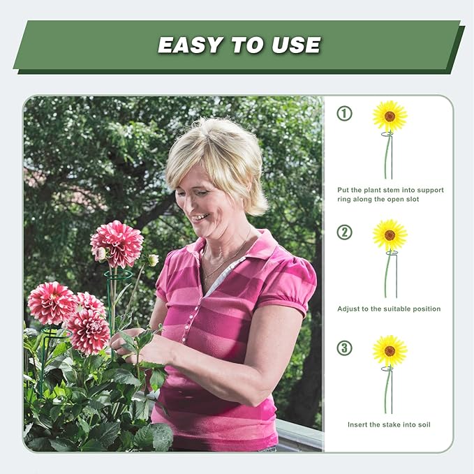 Joyhalo 20 Pack Plant Support Stakes 36 Inches, Plant Stakes, Flower Stakes - Image 4