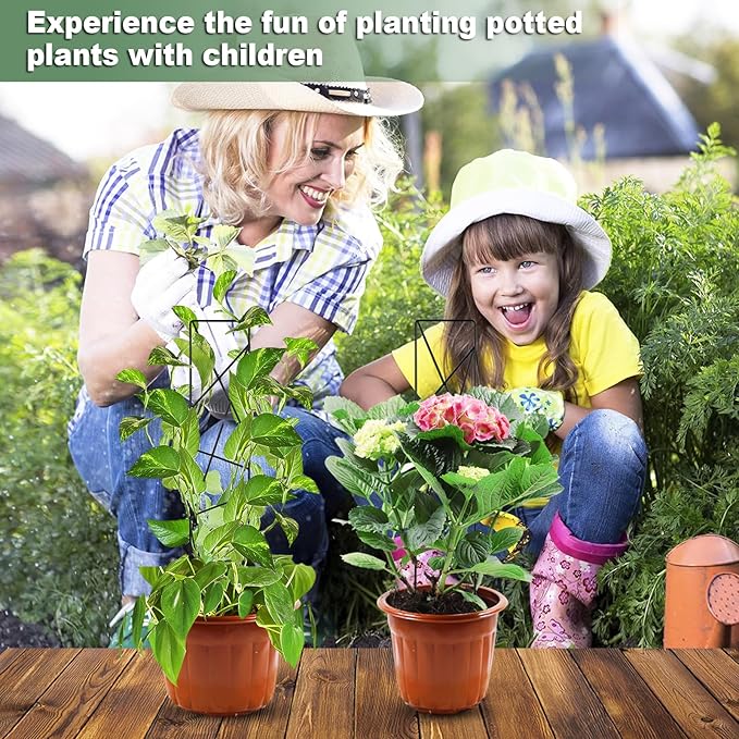 17.5 Inch Indoor Plant Trellis for Climbing Plants, Metal Trellis, Small Garden - Image 4