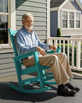SEWALL HDPE Rocking Chair, Oversized Outdoor Rocking Chair by SERWALL