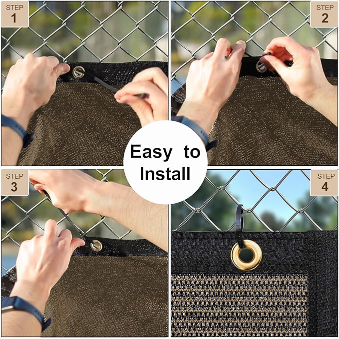 UPGRADE Privacy Screen 3' x 16' Fence Commercial Shade Cover - Image 5