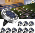 btfarm 10 Pack Solar Lights Outdoor, 8 LED Solar Ground Lights IP65 Waterproof by btfarmdecorativelighting