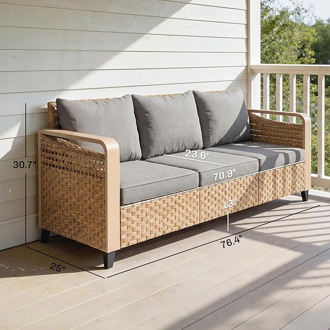 Outsunny Outdoor Patio Couch - Image 3