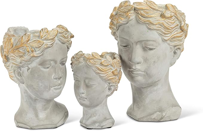 Abbott Collection Aphrodite Head Planter – Extra Small Indoor and Outdoor - Image 4