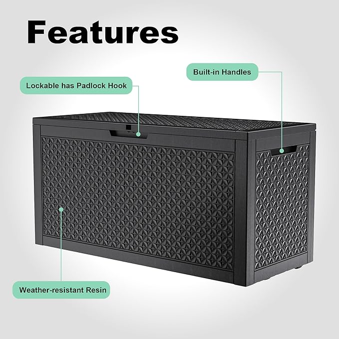 ROJIK Outdoor Storage Housing Deck Box - Image 4