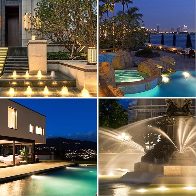Solar Spot Lights Outdoor, LED Waterproof Pond Light Solar Spotlight Underwater - Image 5