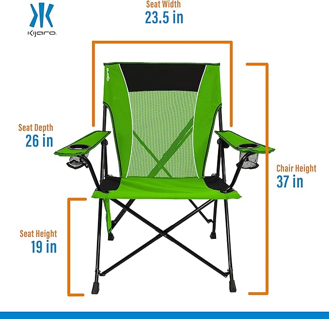 Kijaro Dual Lock Portable Camping Chairs - Image 3