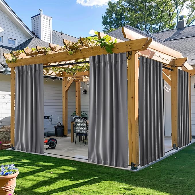 NICETOWN 2 Panels Outdoor Curtains by NICETOWN